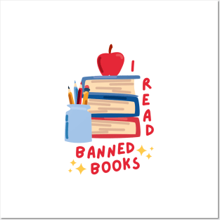 I read banned books Posters and Art